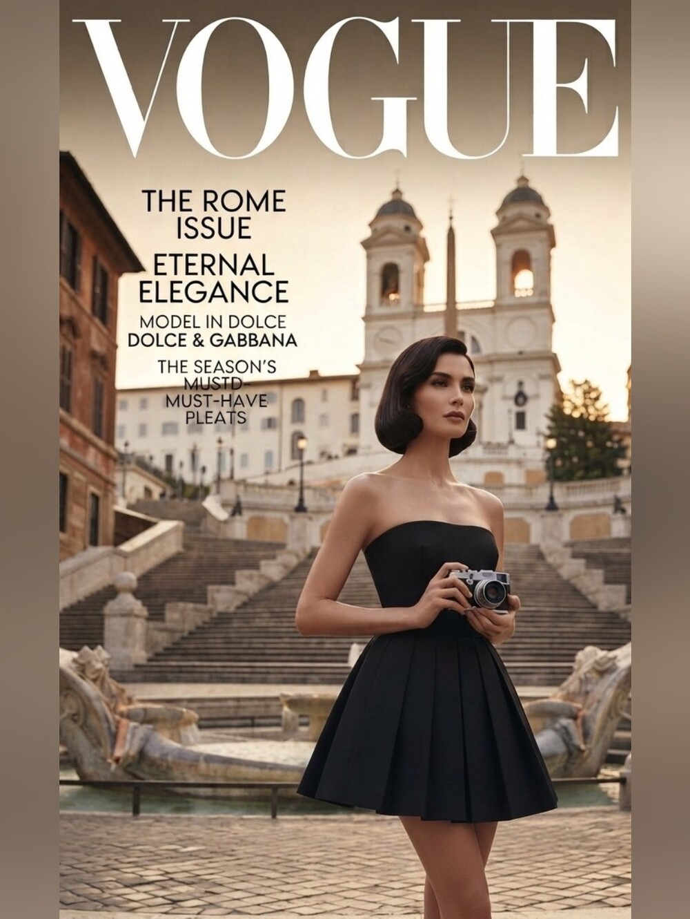 NWT Dolce & Gabbana Strapless Black Pleated Cocktail Dress 42/M